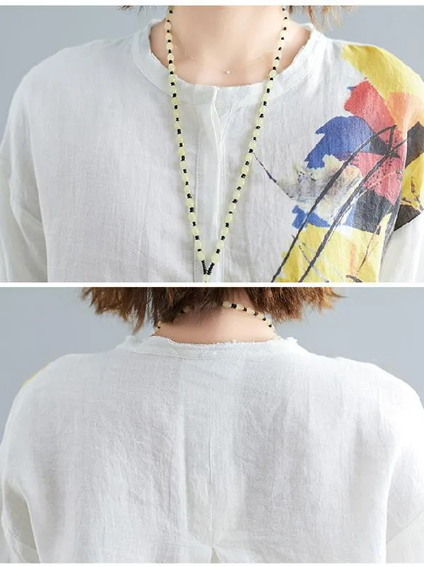 Printed Shirt   Solid Wide Leg Pants