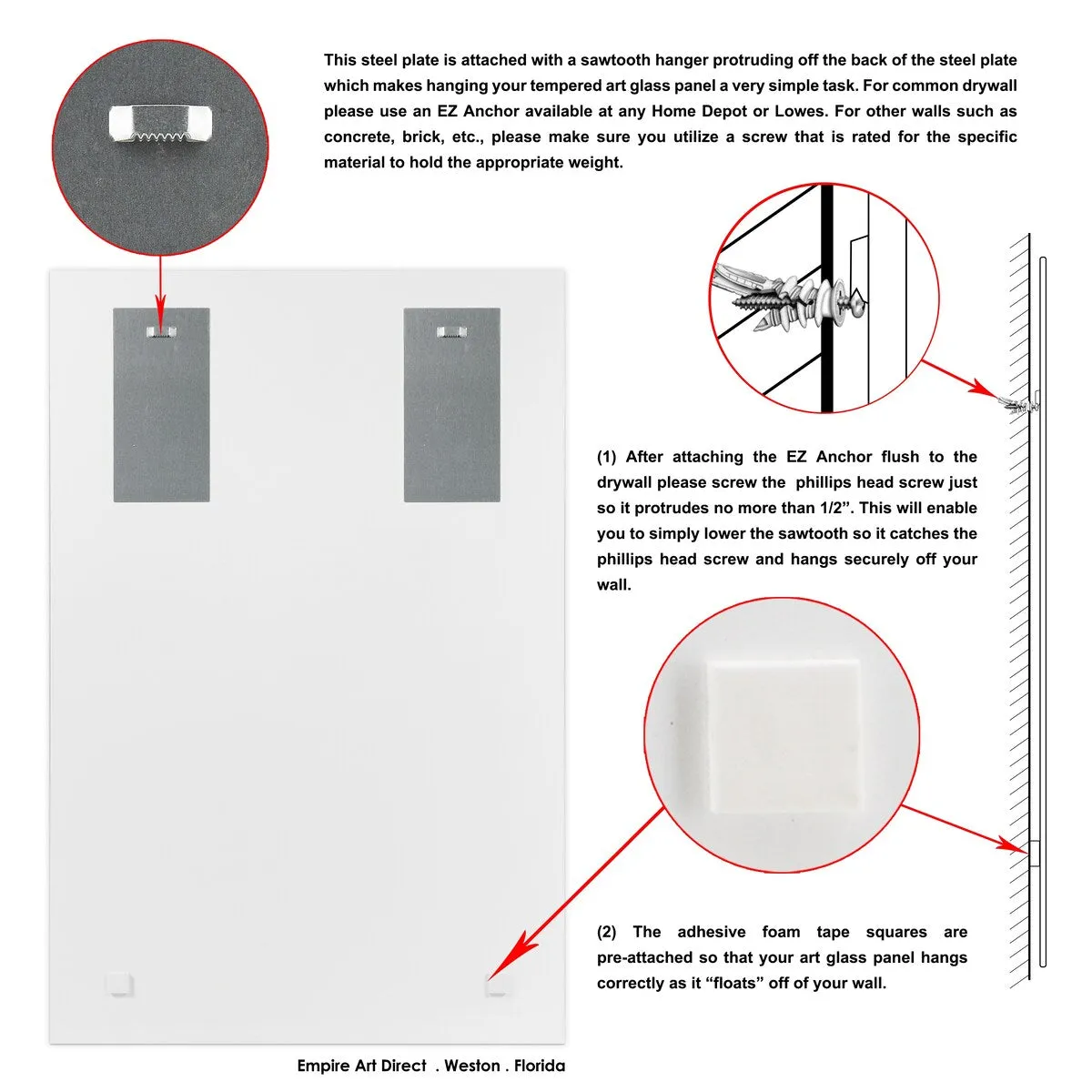 "B Fashion white look" Frameless Free Floating Reverse Printed Tempered Glass Wall Art
