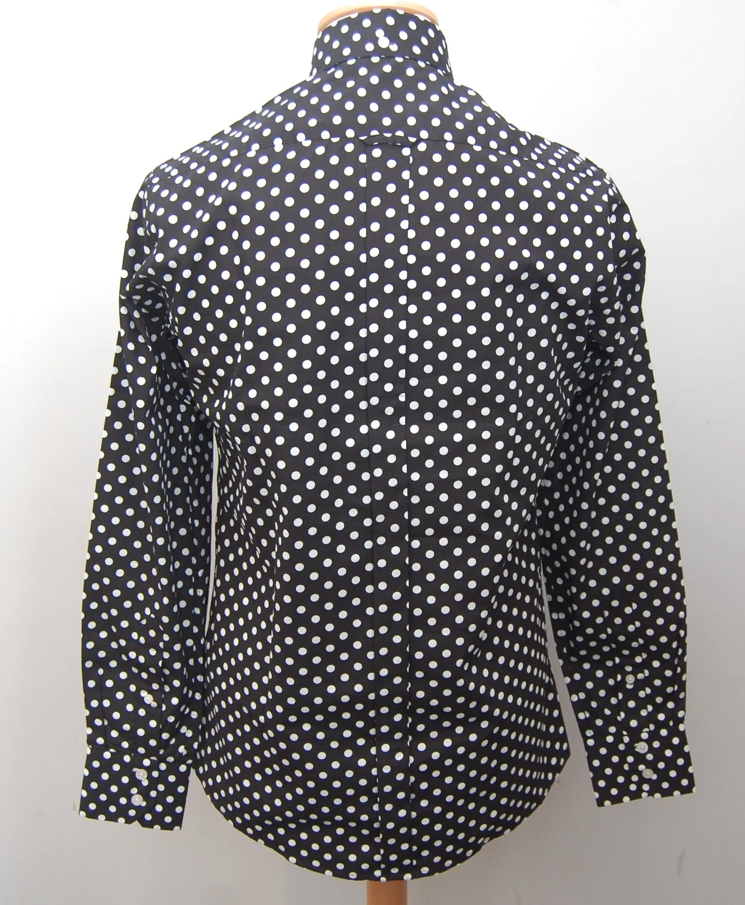 Relco Black Polka Dot Long Sleeve Shirt