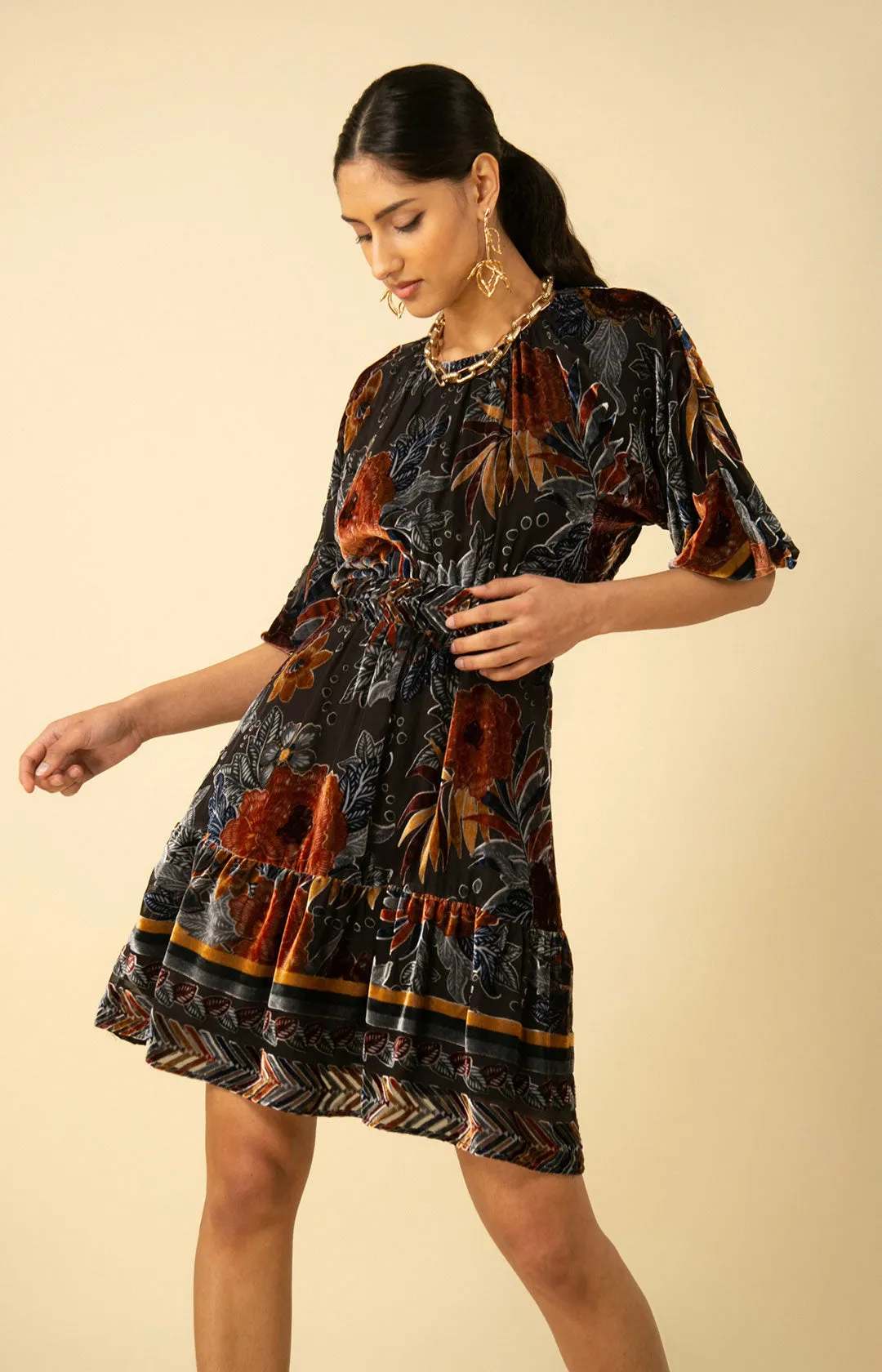 Ruby Velvet Burnout Dress
