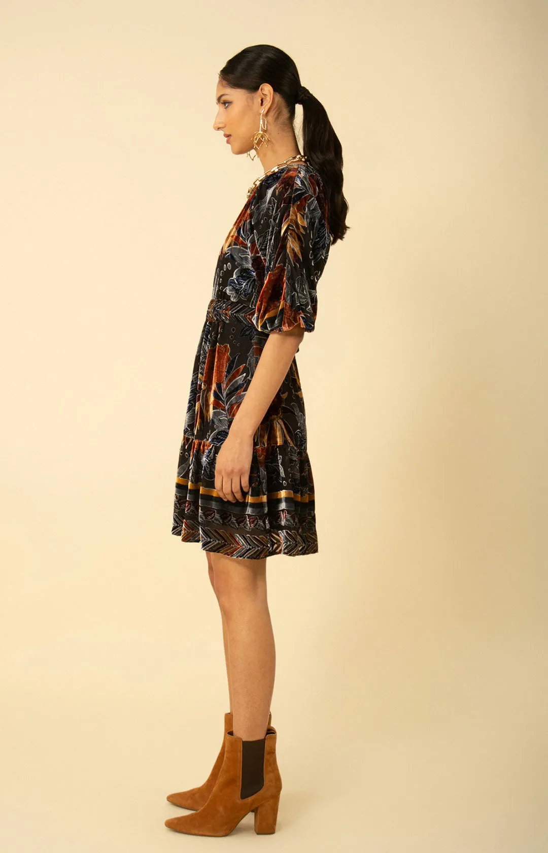 Ruby Velvet Burnout Dress