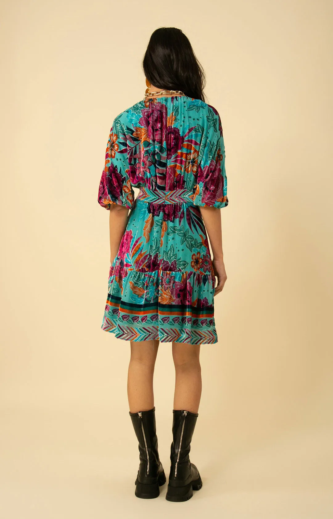 Ruby Velvet Burnout Dress