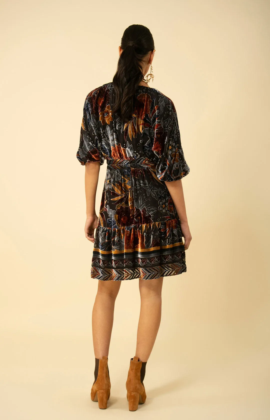 Ruby Velvet Burnout Dress