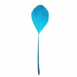 Stripped Goose Nagoire Feathers 10 grams - Turquoise