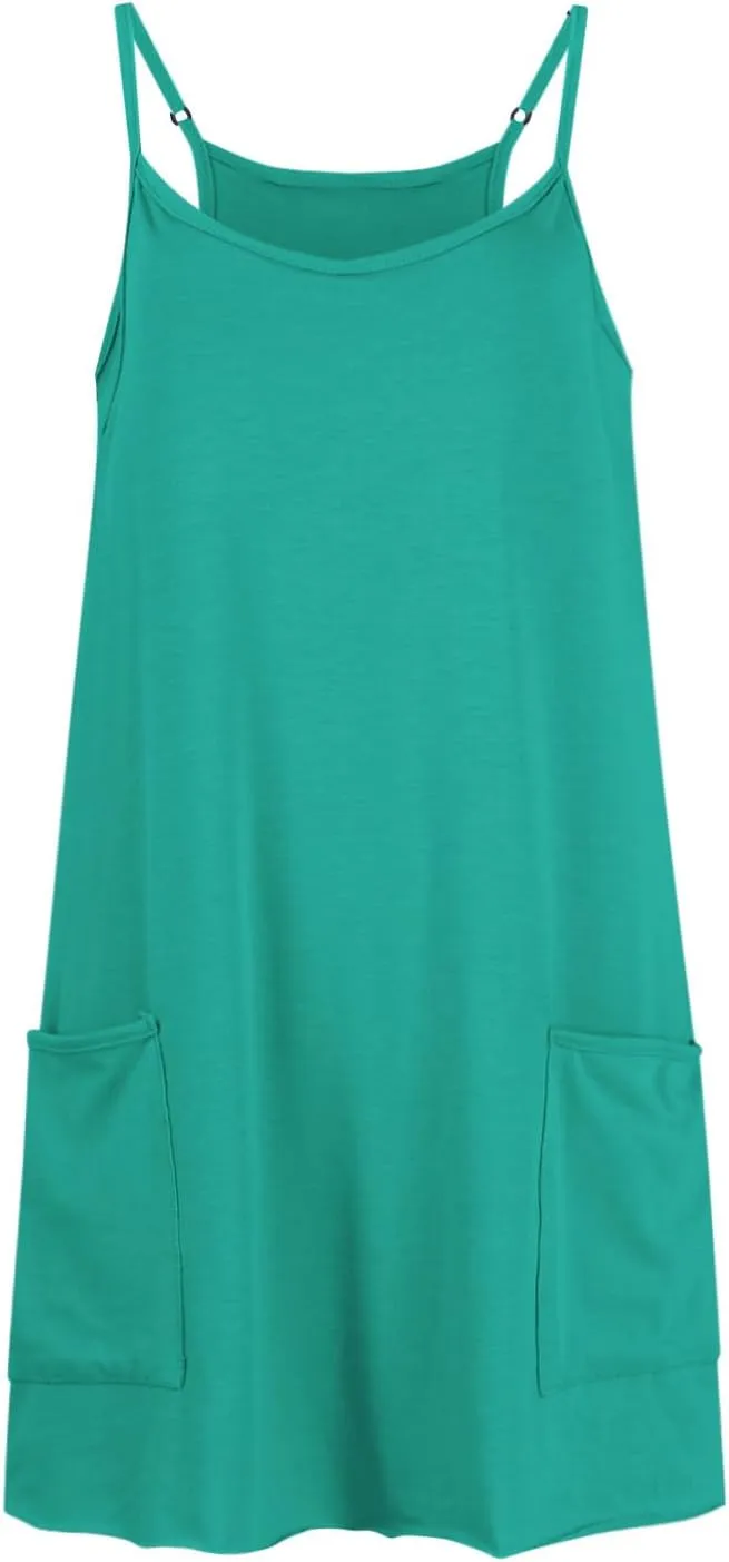Summer Plus Size Dresses Romper for Women, Sleeveless V Ncek Spaghetti Strap Mini Tulle Dress Women Built in Shorts
