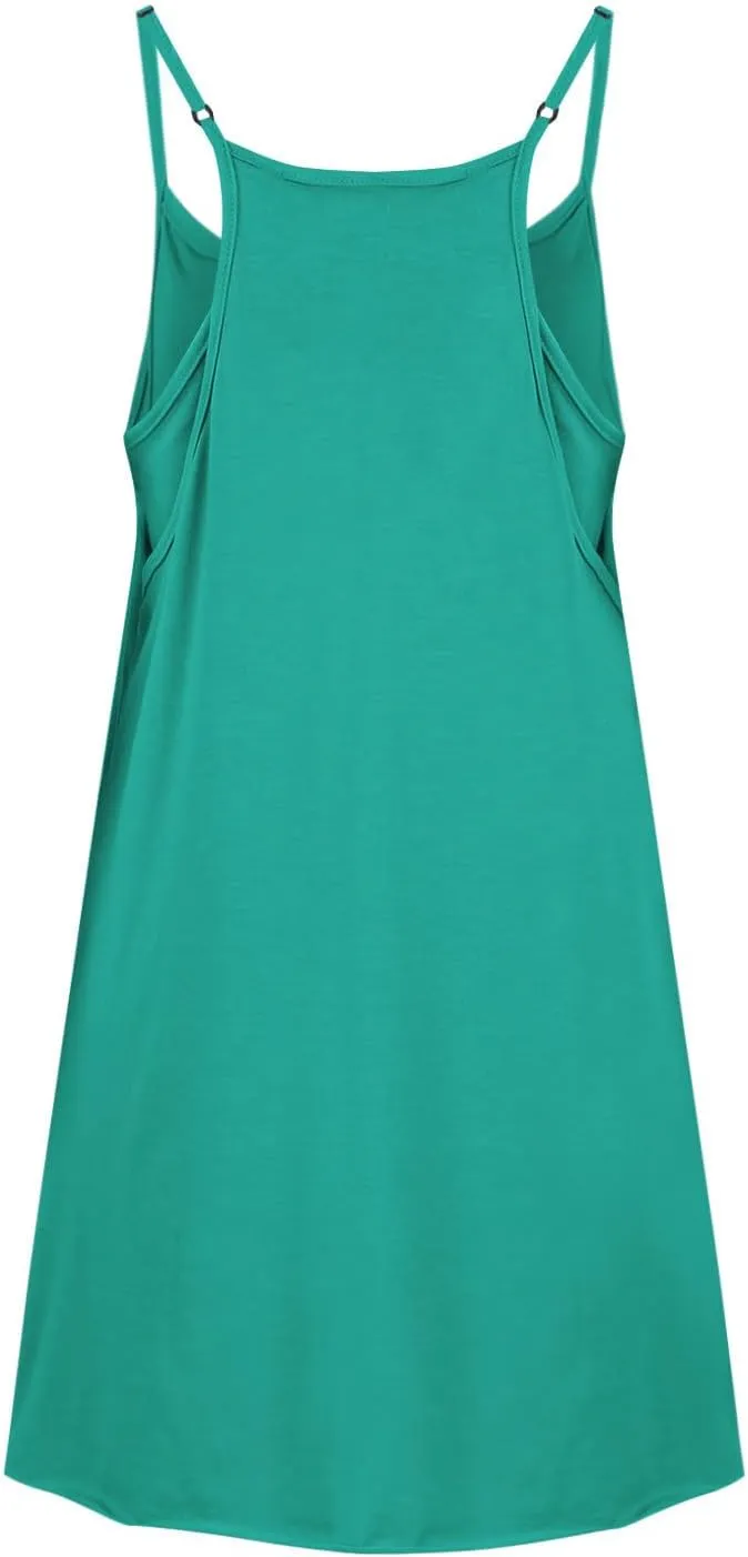 Summer Plus Size Dresses Romper for Women, Sleeveless V Ncek Spaghetti Strap Mini Tulle Dress Women Built in Shorts