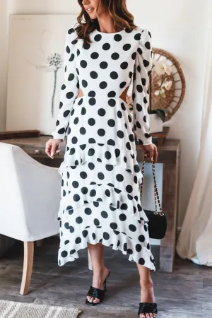 The Tatiana Printed Ruffle Dress
