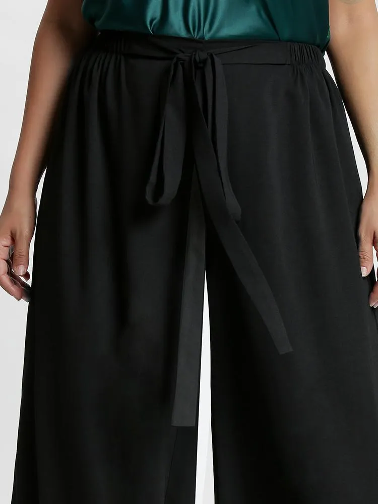Tie Front Wide Leg Pants