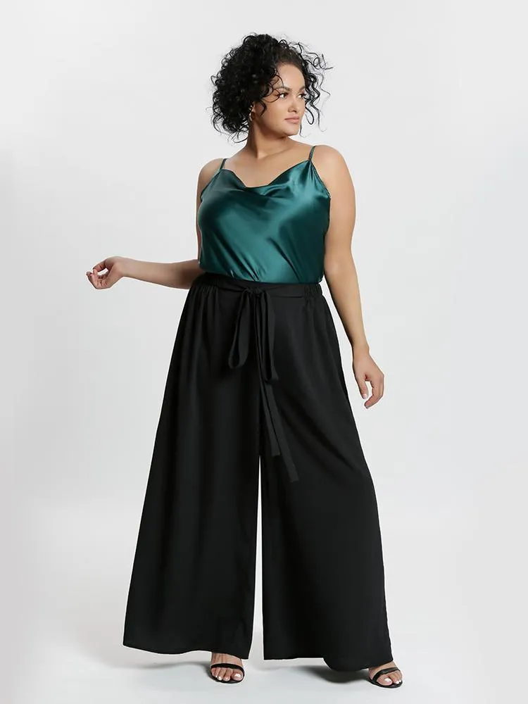 Tie Front Wide Leg Pants