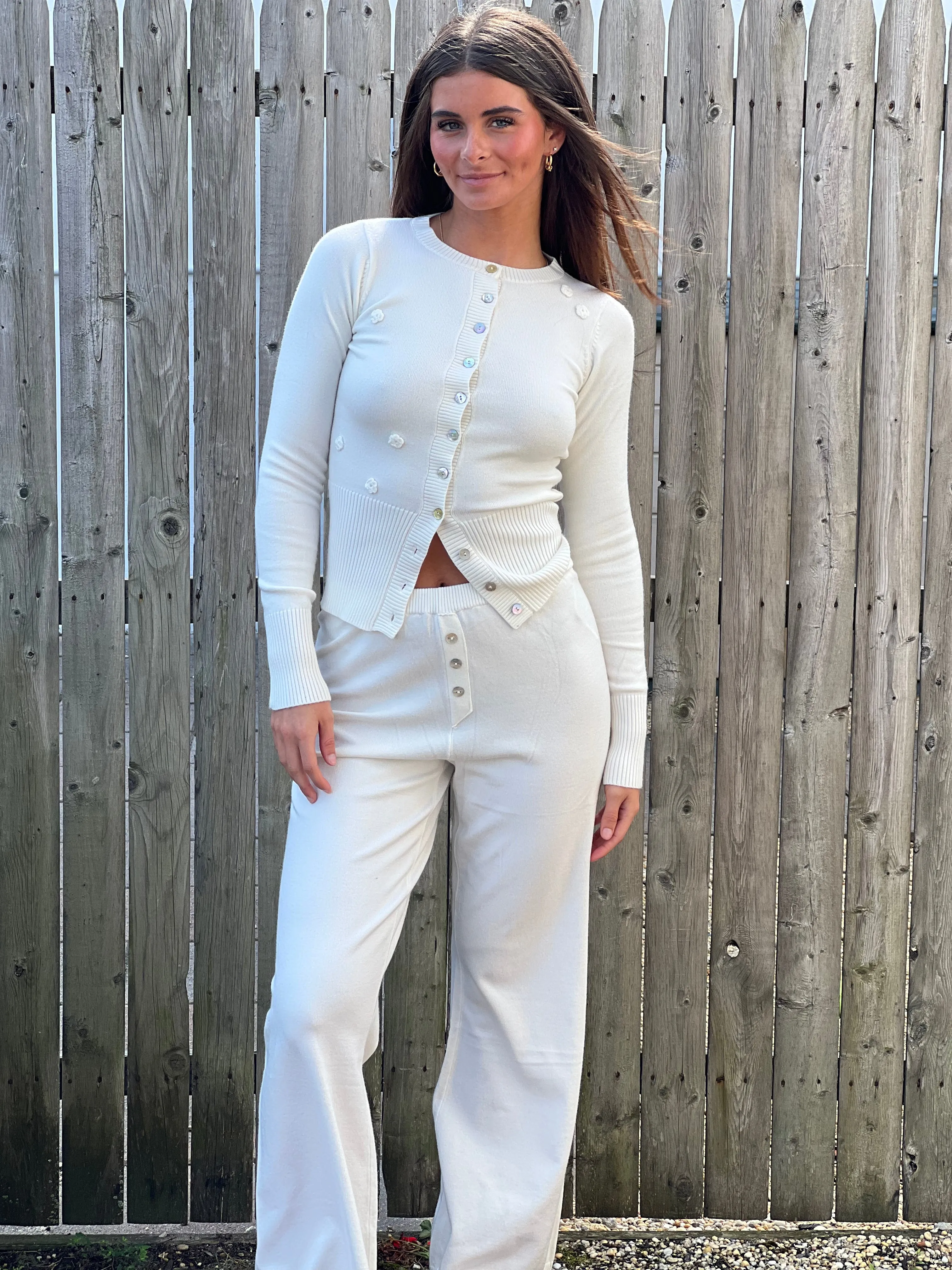 Wide Leg Knit Pants