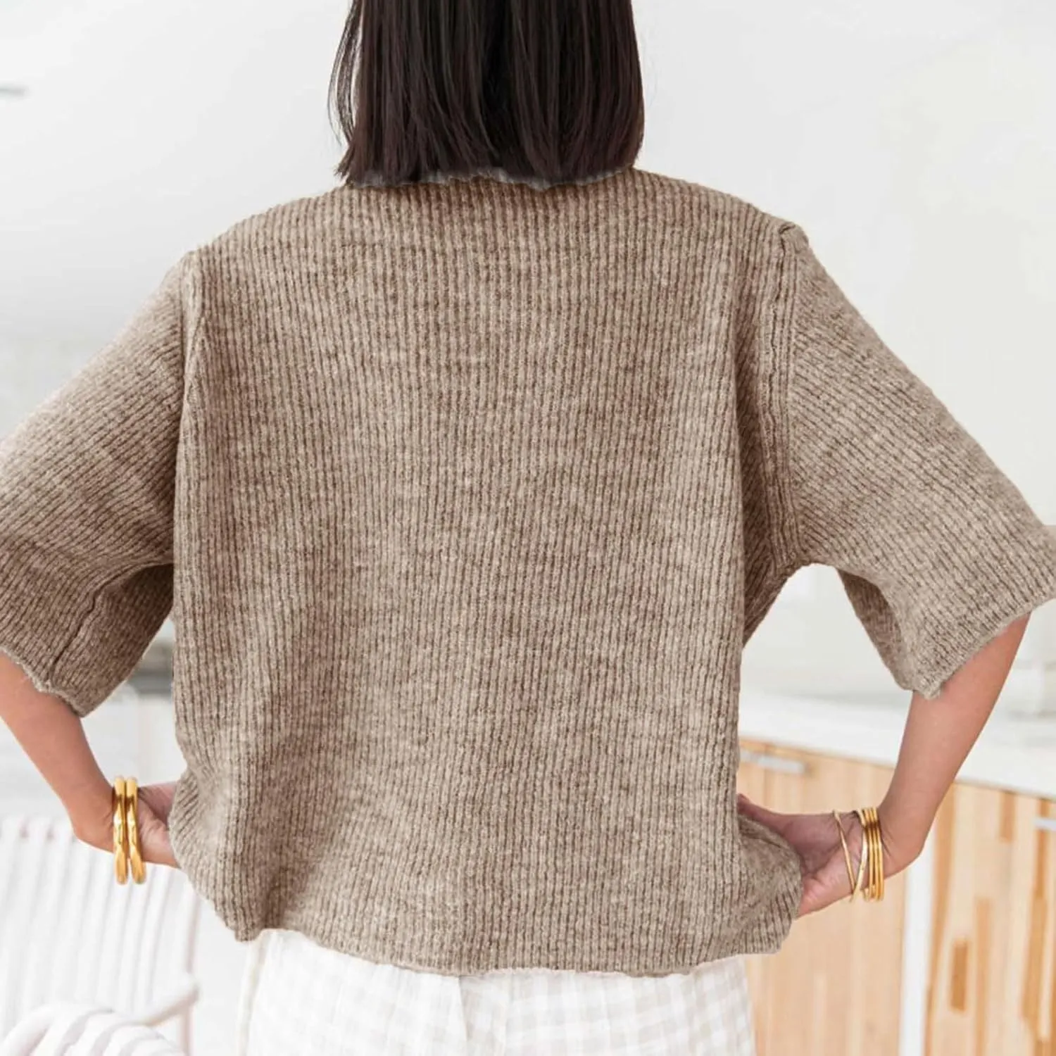 Women Y2k Crop Knit Cardigan T-Shirt Short Sleeve Button Down Casual Knitted Tees Y2k Girls Crop top Streewear
