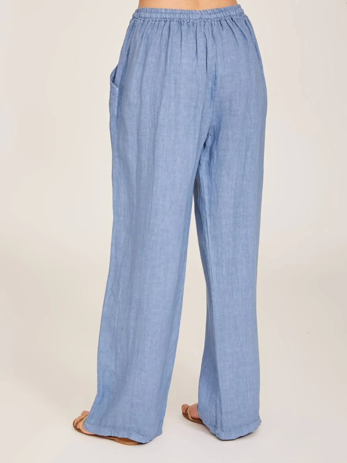 Wommer Solid Wide Leg Pants