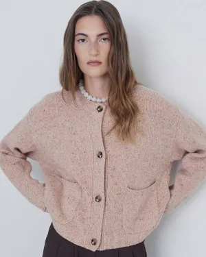 Yerse Sandal Knitted Button Cardi